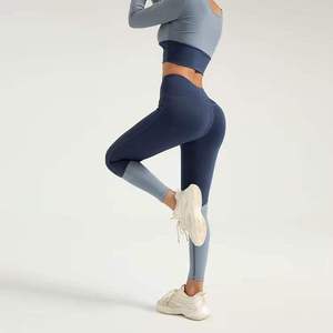 Hot Selling Deep V <b>Shape</b> Tights Women Fitness Push up <b>Leggings</b> High Waisted Workout Yoga Pants - Product Image 3