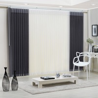 [Worldblind] Uni-curvers Smart Dream Rideau Vertical Électrique à Télécommande en Tissu Polyester Filtrant la Lumière