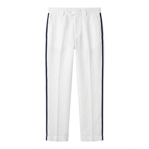 <b>Men's</b> Summer Lightweight <b>Linen</b> Mid Waist Beach <b>Trousers</b> Relaxed Coastal <b>Casual</b> OEM ODM Wholesale Factory Private Label Low MOQ - Product Image 1