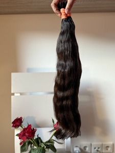 <b>Body</b> <b>Wave</b> Indian Remy Hair Double Drawn Unprocessed Virgin Natural Straight Wavy Cuticle Aligned Raw Human Hair Soft - Product Image 2