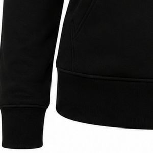 Sudadera con capucha negra personalizada para mujer, estilo griego, con media cremallera, manga larga, bordado de escudo, tipo jersey, informal, de forro polar para hermandades - Product Image 5