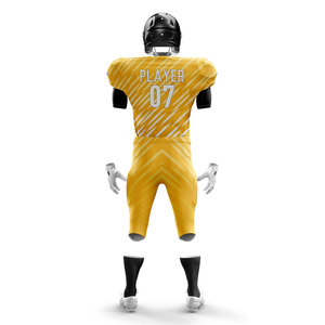 <b>Men's</b> 100% Polyester Moisture Wicking Custom Printed Drawstring Closure American Football Jersey Shorts Set Plus Size Quick Dry - Product Image 6