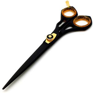 Ciseaux de coiffure professionnels en acier inoxydable 440C, lame tranchante, manche long, pour droitiers, manche en plastique - Product Image 1