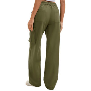 Pantalones Cargo Modernos de Invierno para Mujer, Elegantes y Prácticos, con Múltiples Bolsillos, 100% Algodón, Servicio Personalizado OEM - Product Image 2