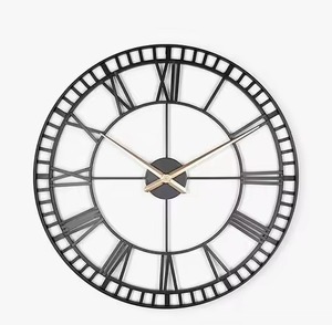 Modern Geometric Wall <b>Clock</b> Abstract Design Quartz Analog Metal Hanging <b>Clock</b> for Living Room Decor Minimalist Style - Product Image 4