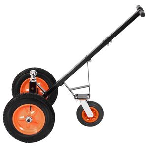 Carrello per Rimorchio in Acciaio al Carbonio Ultra Resistente da 450 kg con Sfera da 2 Pollici e Pneumatici da 14 Pollici, Capacità di Carico per Lingua di Traino - Product Image 4
