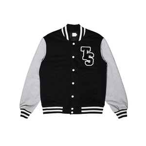 Veste de baseball de haute qualité personnalisée avec logo streetwear, veste trucker, veste varsity en cuir pour hommes - Product Image 6