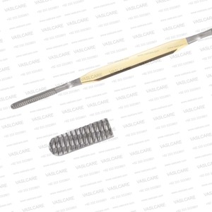 Râpe à rhinoplastie double extrémité en carbure de tungstène McCollough Twist Fomon 8-1/2" (21,5 cm) – Instruments de chirurgie plastique ORL - Product Image 2