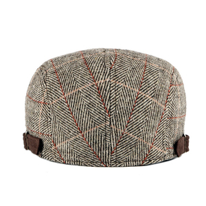 Gorra Newsboy de Tweed de Lana Personalizada con Etiqueta Privada, Gorra Baker Boy Retro, Gorra Newsboy Clásica de Tweed de Venta Caliente al por Mayor, Gorra Peaky con Logotipo Personalizado - Product Image 5
