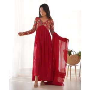 Conjunto de traje de fiesta de talla XS de diseñador con trabajo de secuencia de bordado - Product Image 4