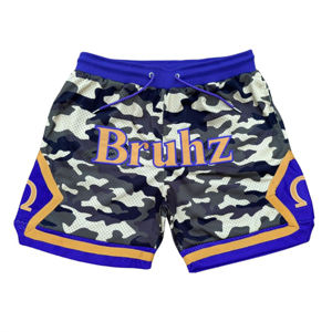 Pantalones cortos de baloncesto para hombre, premium, ligeros, de malla transpirable, con logotipo personalizado aplicado, para entrenamiento. - Product Image 1