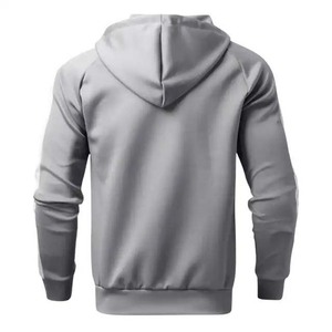 Ensemble de survêtements décontractés en coton deux pièces pour hommes Sweat à capuche zippé d'hiver et pantalon Survêtement écologique 100% coton pour hommes - Product Image 3