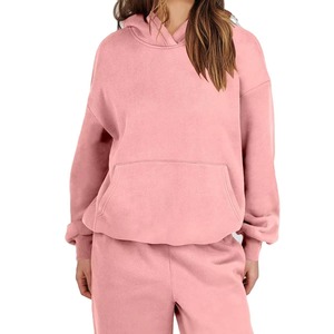 Conjunto deportivo de invierno para mujer, ropa deportiva gruesa para senderismo, conjunto de jogging con capucha, 2 piezas. - Product Image 5