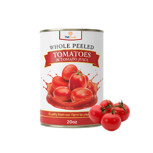 Tomates Pelados en Jugo de Tomate de Primera Calidad, Deliciosos, de Fábrica Vietnamita, Empacados en Latas de Varios Tamaños - Product Image 1
