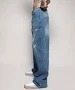 Jeans de Mezclilla de Pierna Ancha y Corte Holgado para Hombre, Casuales de Verano, Algodón Ecológico, Descuento Disponible - Product Image 5