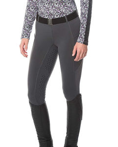 Soft Touch Equestrian <b>Pants</b> For Women With Knee Grip Women Performance Riding Tights With Wide Waistband - Product Image 3