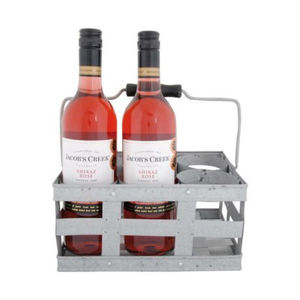 Organizador de Utensilios o Bandeja para Semillas de Metal Galvanizado Estilo Rústico con 16 Compartimentos y Asas de Madera, Acabado Vintage - Product Image 3