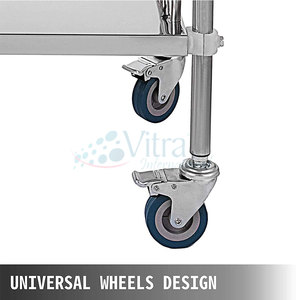 Carrito de Instrumentos para Unidades de Cuidado del Paciente, Base Resistente, Fácil de Empujar, Ruedas Silenciosas - Product Image 4