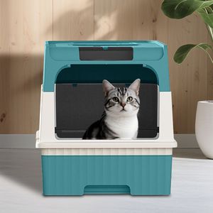 Lettiera Intelligente per Gatti Blue Magic Cube |   Divertimento Automatico Silenzioso con Ampio Spazio Interno in PP e Funzione Hands-Free - Product Image 4