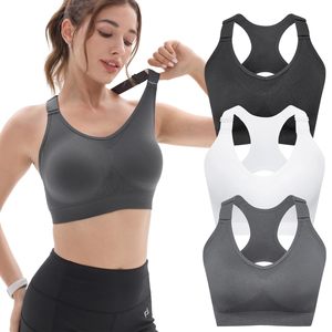 Soutien-gorge de sport sans couture respirant à séchage rapide pour femme, grande taille, avec logo frontal, maintien élevé, dos nageur, OEM ODM, prix abordable, vente en gros - Product Image 6