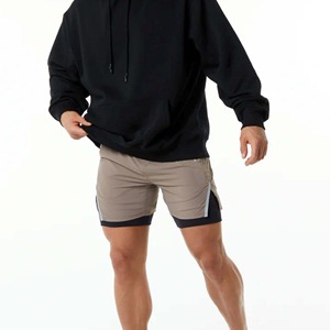 Quick Dry Solid Canvas Men's Running Shorts High Quality Customizable Low MOQ Hot Sale Fitness Shorts - Product Image 2