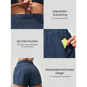 Ropa Deportiva para Mujer, Shorts de Yoga de Cintura Alta, Tela Elástica Personalizada, Shorts de Gimnasio para Personalización con Logotipo - Product Image 5