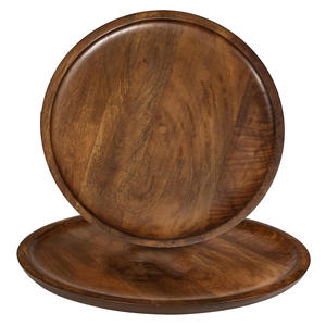 Platos de aperitivo de madera de mango ecológicos multiusos bandejas de servicio platos de comida decorativos tablas de queso desayuno cena uso - Product Image 1