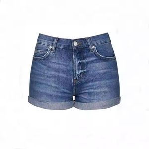 Women Washed Denim Shorts Relaxed Fit Casual Summer Clothing Women High Rise Denim Shorts Comfortable Casual Summer Apparel - Product Image 6