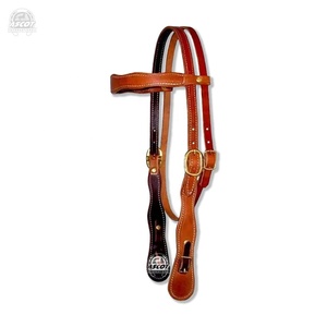 Brida de Cuero Genuino Personalizada con Diseño de Cabeza de Caballo en Negro y Marrón con Accesorios Premium para Equitación - Product Image 2