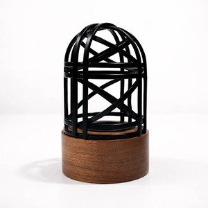Brûleur d'encens moderne en métal et bois, écologique, style indien, support pour Oud et Bakhoor, diffuseur d'aromathérapie pour la décoration intérieure - Product Image 1