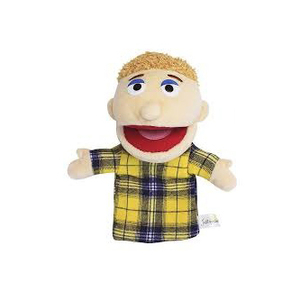 Marioneta de peluche con camisa azul a rayas y bordado de lagarto verde, juguete de peluche suave para niños de 2 a 4 años, unisex - Product Image 2