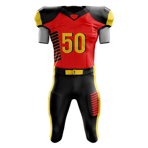 Uniforme de football américain pour hommes fabriqué au Pakistan 2026, respirant, grande taille, manches courtes, haute qualité - Product Image 2