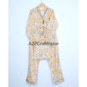 Conjunto de Pijamas Románticos de Lujo 100% Algodón, Pantalones Largos Casuales, Mangas Largas, Ropa de Dormir Gruesa para Otoño e Invierno, Cintura Elástica - Product Image 6