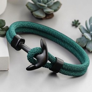 Handmade Cute Leather and Cotton Braided <b>Rope</b> <b>Bracelet</b> for Children's-Anniversary Occasion - Product Image 1