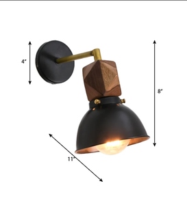 Industrial black <b>wall</b> lamp vintage metal <b>wall</b> <b>sconce</b> Nordic bedside reading <b>light</b> modern loft <b>wall</b> fixture adjustable indoor - Product Image 2