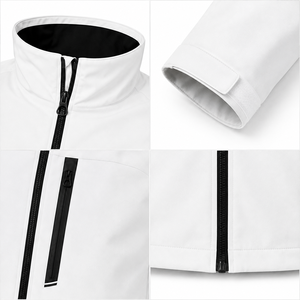 Veste coupe-vent pour homme Skyler, avec logo personnalisé, imperméable, matelassée, fermeture éclair, doublure en polaire, idéale pour l'automne - Product Image 4