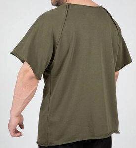 Camisetas de Manga Corta Personalizadas al por Mayor, Camisetas Deportivas de Algodón para Hombre, Ropa de Gimnasio, Camisetas Lisas de Talla Grande - Product Image 2