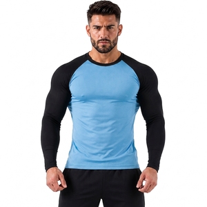 Camiseta de Manga Larga Unisex, Color Azul Cielo, 260g, Logotipo Personalizado, Secado Rápido, Poliéster, Ropa Deportiva para Exteriores - Product Image 1