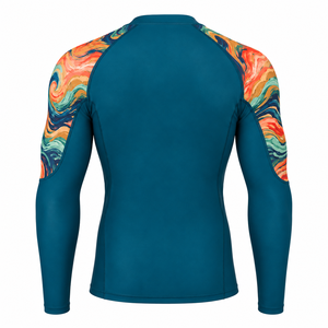 Rashguard de compresión de manga larga sublimado personalizado para MMA, BJJ, No-Gi, Grappling, Boxeo, Muay Thai, entrenamiento, para hombre y mujer - Product Image 3