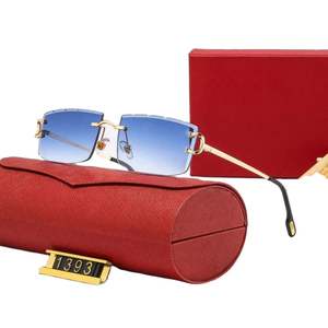 Lunettes de soleil polarisées vintage de luxe 1393 pour femmes et hommes, marque de créateur, style rétro classique - Product Image 2