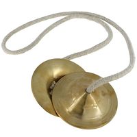 Paire de Manjiras en Laiton Faits à la Main, Instrument de Musique à Percussion Indien Traditionnel, Poli de Haute Qualité pour Bhajans et Kirtans