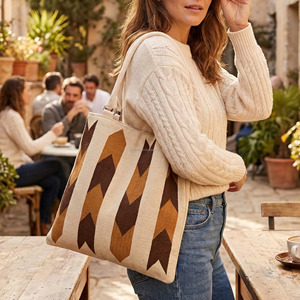 Sacs fourre-tout turcs Kilim personnalisés, sacs à bandoulière légers indiens en gros pour femmes, sacs de marché pour vêtements - Product Image 3