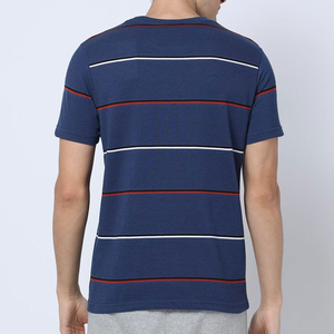 เสื้อยืดคอกลมแขนสั้นทรงหลวมสไตล์แฟชั่นลำลองสำหรับผู้ชาย ผ้าฝ้าย 100% ดีไซน์ใหม่ ป้องกันขนร่วง มีทุกขนาด - Product Image 4