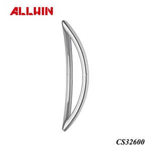 Solutions graphiques et modèles 3D de poignée de porte en verre carrée moderne d'acier inoxydable pour des immeubles de bureaux SQ196 - Product Image 4