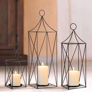 <b>Metal</b> <b>Lantern</b> With Tree Pattern Design For Indoor Outdoor Home Decoration Heat Resistant Table Top Candle <b>Lanterns</b> - Product Image 5