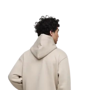 Sweat-shirt à capuche ample pour homme OEM, sans cordon de serrage, avec poche kangourou et épaules tombantes, personnalisable, fabrication usine - Product Image 4