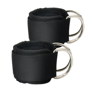 Sangle de cheville pour extension des jambes, accessoire professionnel pour machine à câble, protection respirante, rembourrée et réglable, avec fermeture auto-agrippante - Product Image 4