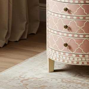 Vente exclusive Table basse en os incrusté multicolore Art Déco Noir Blanc Mobile pour la maison, mariage, Diwali, Ramadan - Product Image 2