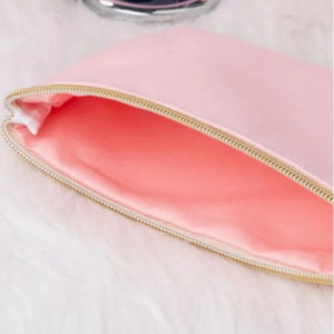 Wholesale PFIVE <b>Large</b> Capacity Cotton Canvas Zipper Closure Custom Logo Printed Thread Pattern Fashion Makeup <b>Bag</b> <b>Cosmetic</b> <b>Bags</b> - Product Image 1