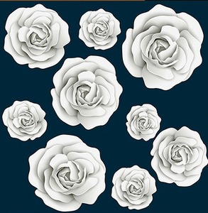 BEST AMAZING FLOWER DESIGN 400X400mm <b>CERAMIC</b> TILES GLOSSY SERIES 8 mm THICKNESS BEST SELL - Product Image 1
